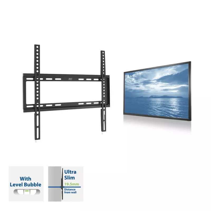 Suporte de parede para TV ACT 32 a 55 polegadas VESA 35 kg preto
