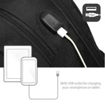 Mochila ACT Global AC8530 15,6 polegadas monocolor com saída USB