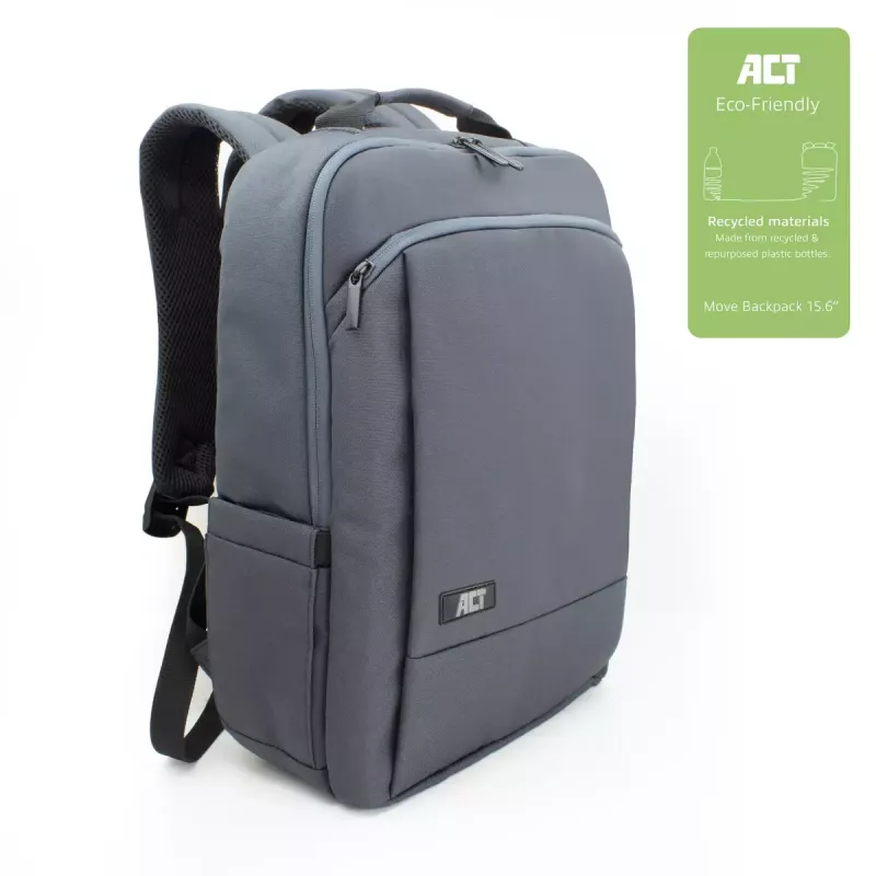 Mochila ACT Move para portáteis até 15,6 polegadas de garrafas de plástico recicladas