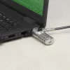 Cadeado para portátil ACT Wedge com fecho de combinação metálico cabo de 2 m