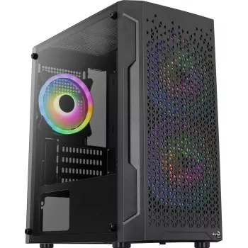 Caixa de PC Aerocool Trinity Mini Mini Tower preto
