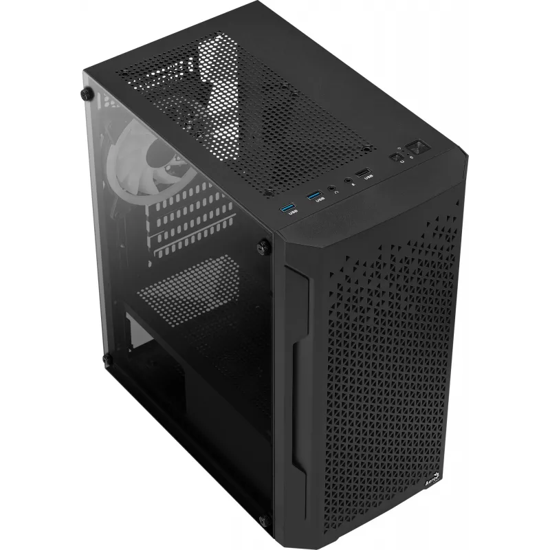 Caixa de PC Aerocool Trinity Mini Mini Tower preto