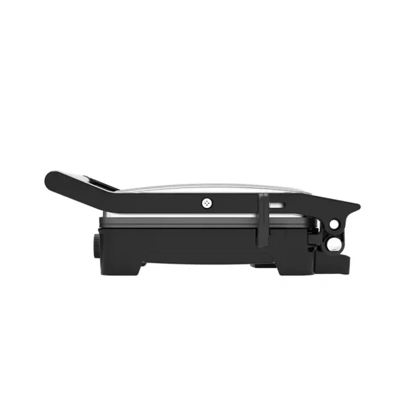 Grelhador de contacto AENO EG2 — 2000 W, retangular, aço inoxidável/preto, 345×327 mm