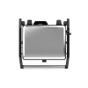 Grelhador de contacto AENO EG2 — 2000 W, retangular, aço inoxidável/preto, 345×327 mm