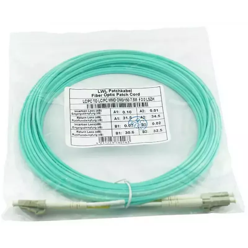 Cabo de fibra ótica InfiniBand BlueOptics AJ837A-BO 15 m LC turquesa