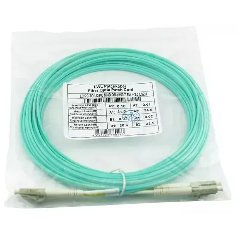 Cabo de fibra ótica BlueOptics AJ839A 50 m LC OM3 aqua