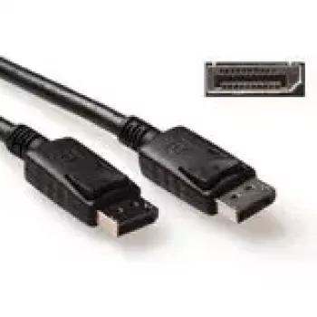 Cabo DisplayPort macho-macho ACT AK3980 2 metros pino de alimentação 20 ligado
