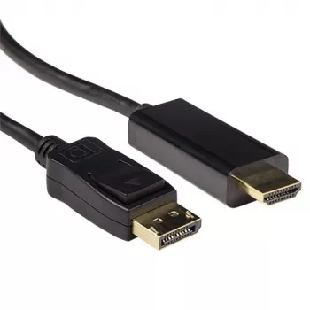 Adaptador de cabo de vídeo ACT AK3992 5m DisplayPort para HDMI preto
