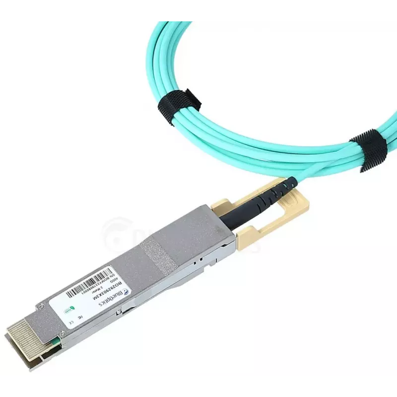 Cabo de fibra ótica InfiniBand BlueOptics AOC-Q56DD-400G-3M-BO 3m QSFP-DD macho