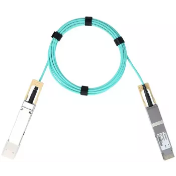 Cabo de fibra ótica InfiniBand BlueOptics AOC-Q56DD-400G-3M-BO 3m QSFP-DD macho