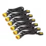 Kit de cabos de alimentação APC (6 unid.), bloqueável, C13 para C14, 1,8 m, azul, 1,83 m, conector fêmea C13, conector fêmea C14, 10 A