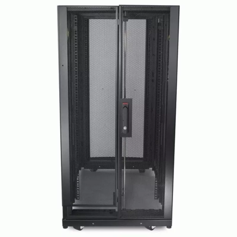 APC NetShelter SX AR3104SP1 armário rack para servidores, 24U, 19 polegadas, 600 mm de largura, com tampo e laterais, embalagem antichoque, preto