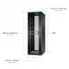 APC NetShelter SX Server Rack Gen 2, 48U, 2258H x 750W x 1070D mm, com painéis laterais, preto