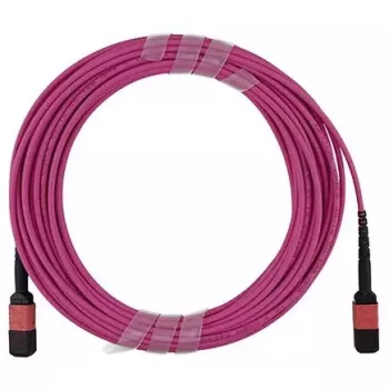 BlueOptics AV29-BO Cabo tronco de fibra multimodo, MPO/UPC para MPO/UPC, OM4, 20 m, magenta