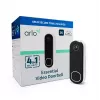 Campainha de vídeo Arlo Essential 2K branco 1944p 180° campo de visão