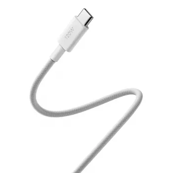 Xiaomi BHR087KGL cabo entrançado USB-C para USB-C 6A, 1 m, USB 2.0, 480 Mbps, branco