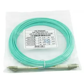 Cabo de fibra ótica BlueOptics BK842A 30 m LC OM3 aqua