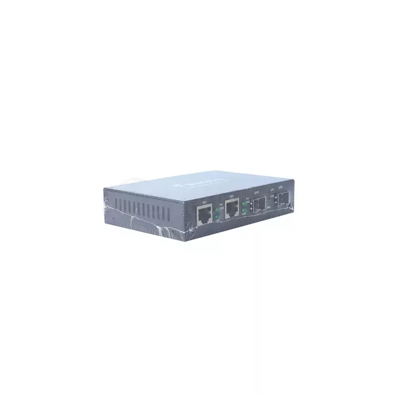 Conversor de suporte de rede BlueOptics BLMC003 1000 Mbit/s monomodo preto