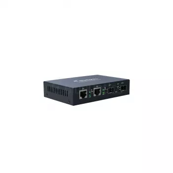 Conversor de suporte de rede BlueOptics BLMC003 1000 Mbit/s monomodo preto