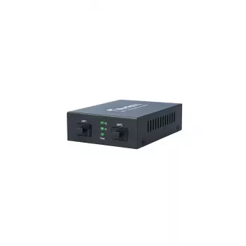 Conversor de suporte de rede BlueOptics BLMC004 1000 Mbit/s monomodo preto