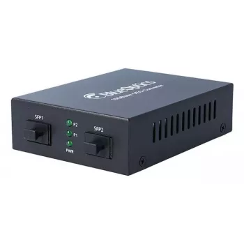 Conversor de suporte Ethernet 10G BlueOptics 2x SFP+ 10000 Mbit/s 850 nm preto