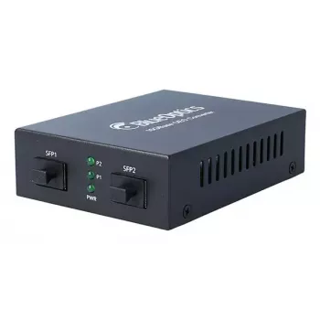 Conversor de suporte Ethernet 10G BlueOptics 2x SFP+ 10000 Mbit/s 850 nm preto