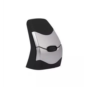 BakkerElkhuizen DXT 2 Precision Mouse Wireless, ambidestro, design vertical, laser, RF Wireless + Bluetooth, 2000 DPI, preto, cinzento