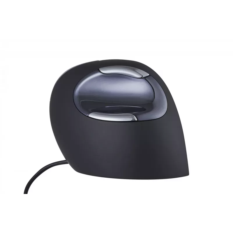 BakkerElkhuizen Evoluent D Small, destro, design vertical, laser, USB Type-A, 3200 DPI, preto