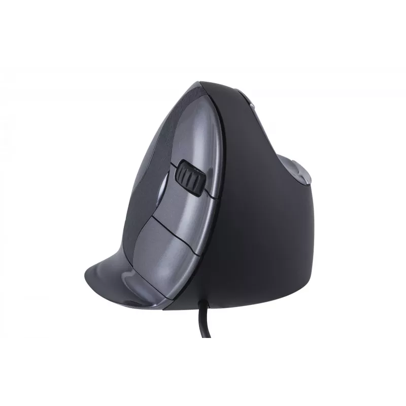 BakkerElkhuizen Evoluent D Small, destro, design vertical, laser, USB Type-A, 3200 DPI, preto