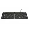 BakkerElkhuizen Goldtouch Travel Go2 com fios DE Qwertz, mini, com fios, USB, interruptores scissor, QWERTZ, preto