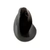 BakkerElkhuizen PRF Mouse Wireless cinzento-escuro, destro, design vertical, ótico, RF Wireless, 1600 DPI, preto, cinzento