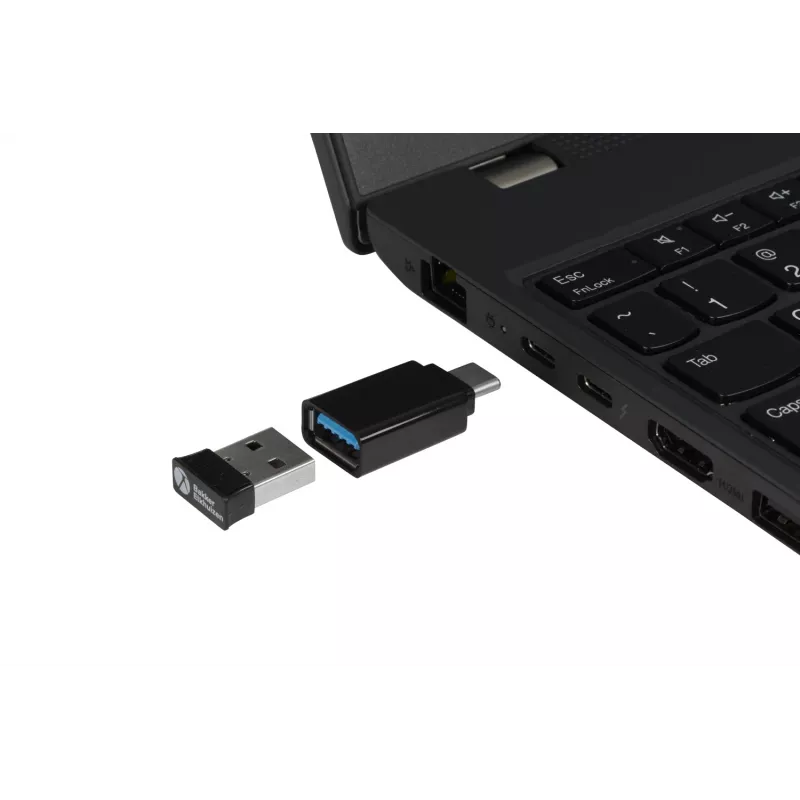 BakkerElkhuizen PRF Mouse Wireless cinzento-escuro, destro, design vertical, ótico, RF Wireless, 1600 DPI, preto, cinzento