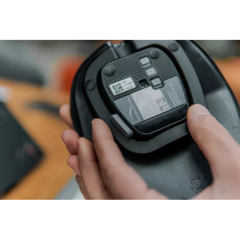 Rato Bluetooth BakkerElkhuizen HandshoeMouse Shift Office ambidestro ótico 1000 DPI