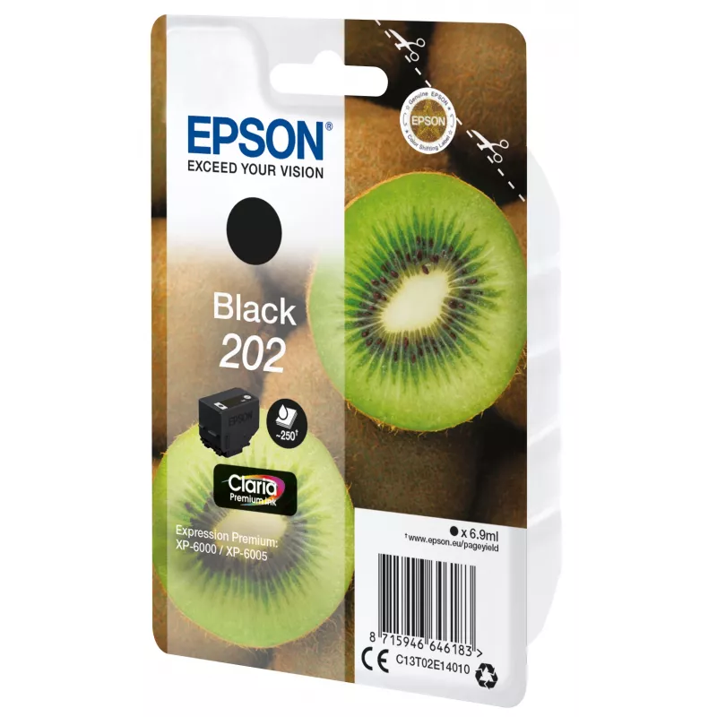 Epson 202 C13T02E14020 cartucho de tinta, 6,9 ml, preto