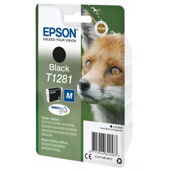 Epson T1281 Fox pack individual cartucho de tinta preto