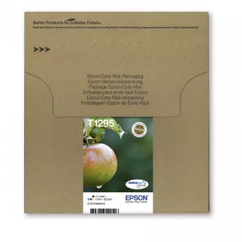 Tinteiro Epson Apple Multipack 4 cores T129 EasyMail, preto, ciano, magenta, amarelo, 11,2 ml, 7 ml, 1 unid., embalagem múltipla