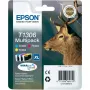 Tinteiro Epson Stag multipack 3 cores T1306 DURABrite Ultra, ciano, magenta, amarelo, tinta pigmentada, 1 unid., multipack