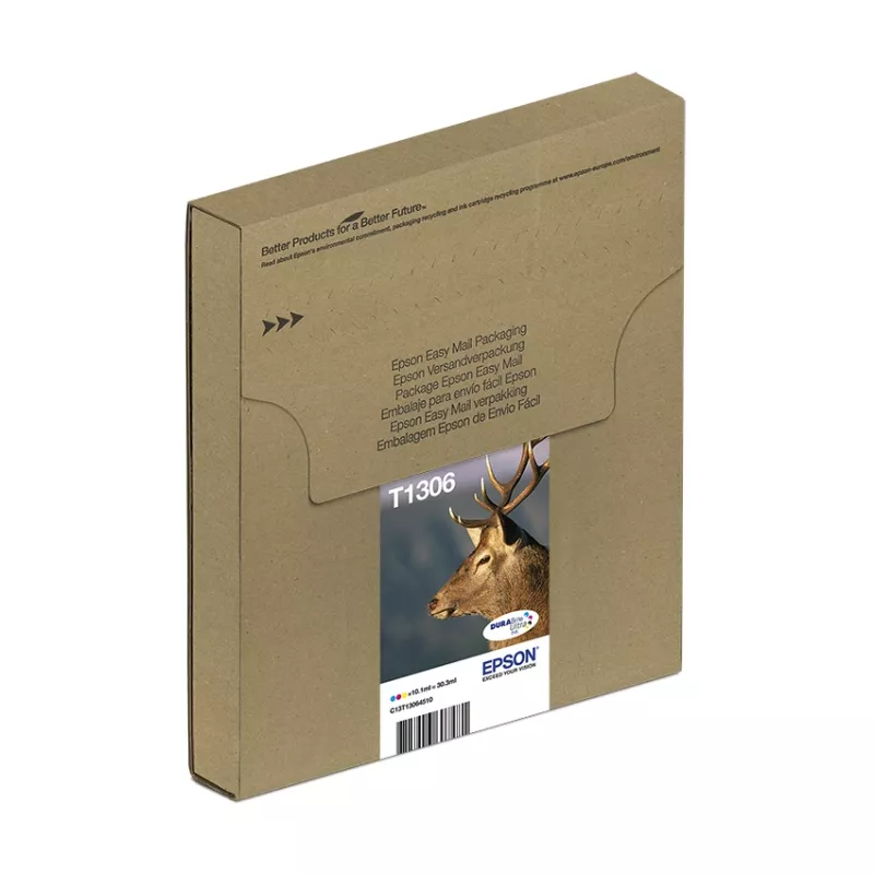 Tinteiros multipack Epson T1306 DURABrite Ultra 3 cores (ciano, magenta, amarelo) alto rendimento (XL), 3 unid.