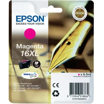 Epson Pen and crossword embalagem individual magenta 16XL DURABrite Ultra tinta