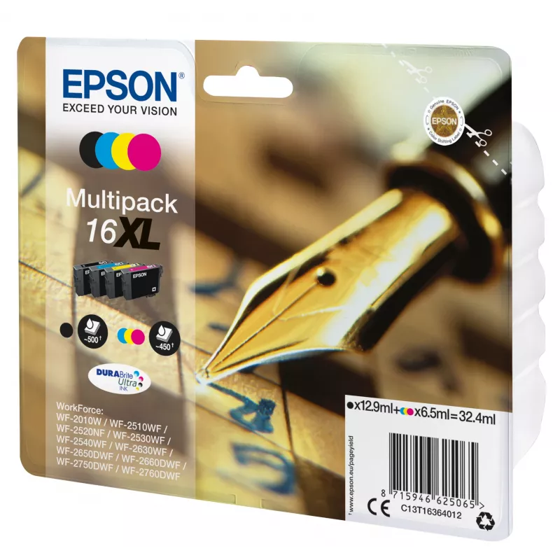 Tinteiro Epson C13T16364012 / 16XL XL multipack BK,C,M,Y