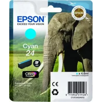 Tinteiro Epson embalagem individual ciano 24 Claria Photo HD