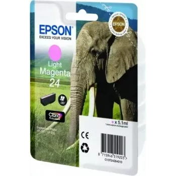 Tinteiro Epson C13T24264010 original à base de pigmento magenta claro embalagem individual