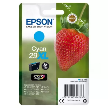 Tinteiro Epson Strawberry 29XL C 1 unid. original alto rendimento (XL) ciano