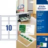 Avery Zweckform Quick&Clean C32011-25 Cartões de visita, branco, 200 g/m2, 250 unidades (25 folhas)