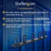 StarTech.com painel de gestão de cabos para rack de metal 1U 19 polegadas