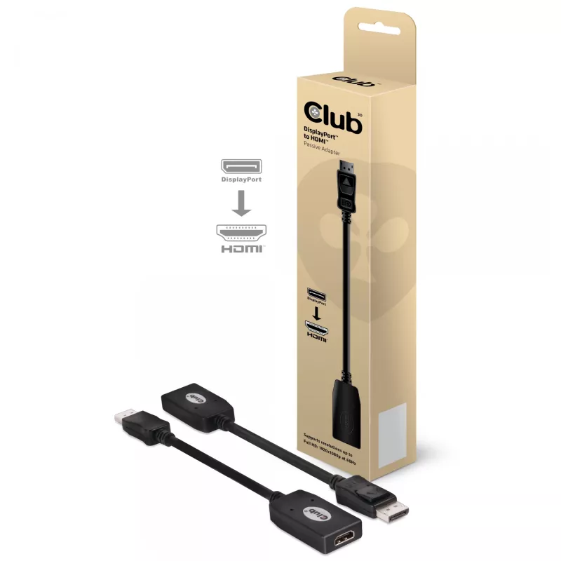 Adaptador passivo DisplayPort para HDMI CLUB3D CAC-1001