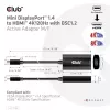 Club 3D CAC-1186 cabo adaptador ativo de Mini DisplayPort para HDMI 2.1, 4K 120 Hz, 8K 30 Hz, HDR, 15 cm, macho/fêmea
