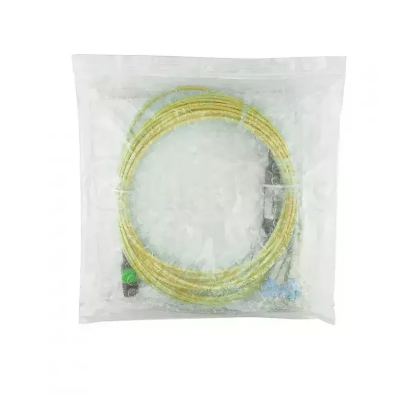 BlueOptics CBL-0206-07-BO Cabo breakout de fibra monomodo, MTP/APC para 4x Duplex LC/UPC, 7,5 m