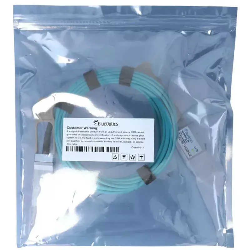 Cabo de fibra ótica InfiniBand BlueOptics CBL-503-BO 3 m QSFP28 aqua
