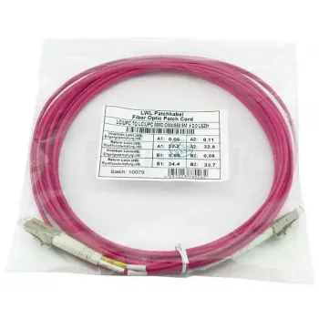 Cabo de fibra ótica BlueOptics CBL-LC-OM4-10M-BO 10 m LC para LC 50 µm